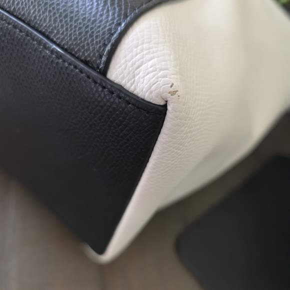 Coach Large Colorbock Leather Ava Tote With Snakeskin Embossed Handles - Picture 2 of 11